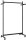 MAUL Rollgarderobe Samba 9424190 schwarz Metall 10 Haken 115,5 x 172,0 cm, 1 St.