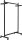 MAUL Rollgarderobe Samba 9424190 schwarz Metall 10 Haken 115,5 x 172,0 cm, 1 St.