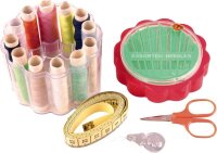TSI Nähset Multi 35-teilig rot/transparent  ( 81570 )