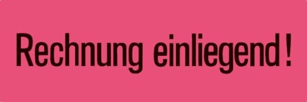 HERMA Warnetiketten 6752 rot »Rechnung einliegend!« 39,0 x 118,0 mm, 1.000 Etiketten