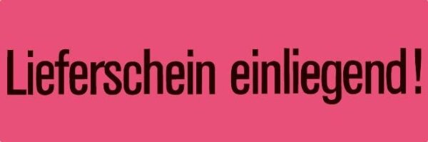 HERMA Warnetiketten 6754 rot »Lieferschein einliegend!« 39,0 x 118,0 mm, 1.000 Etiketten