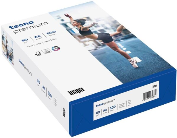 tecno Kopierpapier premium DIN A4 80 g/qm 500 Blatt