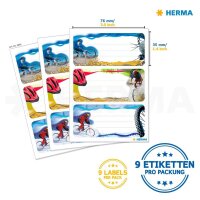 HERMA Schuletiketten Mountainbike, 9 Etiketten