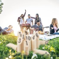 relaxdays Kubb Wikingerspiel Wurfspiel, 1 St.