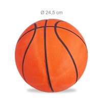 relaxdays Basketball Größe 7 orange, schwarz, Ø 24,5 cm, 1 St.
