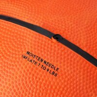 relaxdays Basketball Größe 7 orange, schwarz, Ø 24,5 cm, 1 St.
