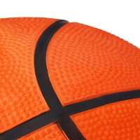 relaxdays Basketball Größe 7 orange, schwarz, Ø 24,5 cm, 1 St.