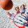 relaxdays Basketball Größe 7 orange, schwarz, Ø 24,5 cm, 1 St.