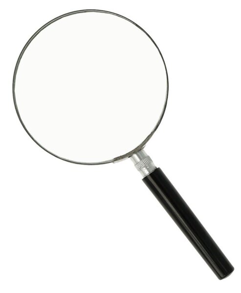 WESTCOTT Lupe schwarz 2-fach, Ø 90 mm