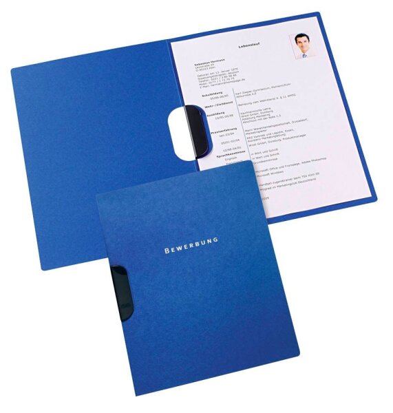 OXFORD Bewerbungsmappen Excellent DIN A4 blau, 10 St.