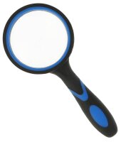 WESTCOTT Lupe schwarz/blau 4-fach, Ø 65 mm