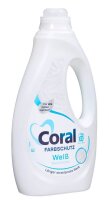 Coral FARBSCHUTZ Weiß Waschmittel flüssig, 1,15 l