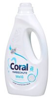 Coral FARBSCHUTZ Weiß Waschmittel flüssig, 1,15 l