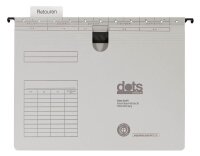 dots Hängehefter Karton lichtgrau DIN A4 1x kaufmännische BZ-Heftung, 5 St.