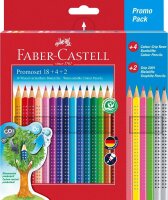 FABER-CASTELL Colour Grip Buntstifte farbsortiert, 24 St.