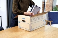 Bankers Box Umzugskartons SmoothMove Standard 47,5 x 32,5 x 27,0 cm, 10 St.