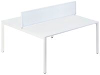 PAPERFLOW Tischtrennwand, blau 120,0 x 33,0 cm, 1 St.