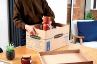 Bankers Box Umzugskartons SmoothMove Umzugsbox 47,0 x 33,5 x 27,0 cm, 10 St.