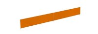 PAPERFLOW Tischtrennwand, orange 140,0 x 33,0 cm, 1 St.