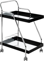 HAKU Möbel Servierwagen schwarz 62,0 x 46,0 x 84,0 cm