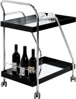 HAKU Möbel Servierwagen schwarz 62,0 x 46,0 x 84,0 cm