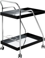 HAKU Möbel Servierwagen schwarz 62,0 x 46,0 x 84,0 cm