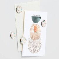 Zeller Terrazzo Magnete Motiv, Kunststoff Ø 2,5 x 0,8 cm, 4 St.