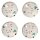 Zeller Terrazzo Magnete Motiv, Kunststoff Ø 2,5 x 0,8 cm, 4 St.