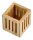 Zeller Stiftehalter braun Bambus 8,0 x 8,0 x 8,0 cm