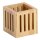 Zeller Stiftehalter braun Bambus 8,0 x 8,0 x 8,0 cm