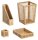 Zeller Stiftehalter braun Bambus 8,0 x 8,0 x 8,0 cm