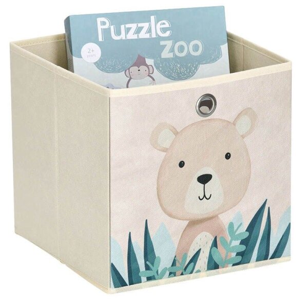 Zeller Koala Aufbewahrungsbox beige 28,0 x 28,0 x 28,0 cm, 1 St.