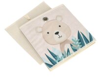 Zeller Koala Aufbewahrungsbox beige 28,0 x 28,0 x 28,0 cm, 1 St.