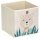 Zeller Koala Aufbewahrungsbox beige 28,0 x 28,0 x 28,0 cm, 1 St.