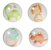 Zeller Dinos Magnete Motiv, Kunststoff Ø 2,5 x 0,8...