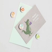 Zeller Dinos Magnete Motiv, Kunststoff Ø 2,5 x 0,8 cm, 4 St.