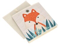 Zeller Fuchs Aufbewahrungsbox beige 28,0 x 28,0 x 28,0 cm, 1 St.