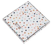 Zeller Dots Aufbewahrungsbox weiß, mit Punkten 33,5 x 33,0 x 32,0 cm, 1 St.