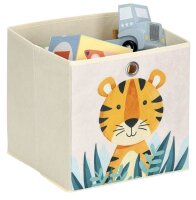 Zeller Tiger Aufbewahrungsbox beige 28,0 x 28,0 x 28,0...