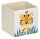 Zeller Tiger Aufbewahrungsbox beige 28,0 x 28,0 x 28,0 cm, 1 St.