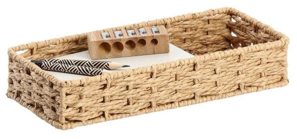 Zeller Schreibtisch-Organizer Papiergeflecht natur Papiergeflecht 11,0 x 24,0 x 4,5 cm