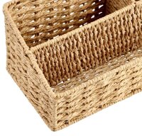 Zeller Schreibtisch-Organizer Papiergeflecht natur Papiergeflecht 3 Fächer 25,5 x 14,2 x 12,2 cm