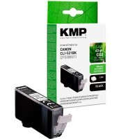 KMP  schwarz Druckerpatrone kompatibel zu Canon CLI-521 BK