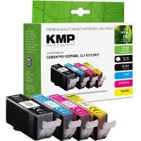 KMP  schwarz, cyan, magenta, gelb Druckerpatronen...