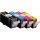 KMP  schwarz, cyan, magenta, gelb Druckerpatronen kompatibel zu Canon PGI-520 BK, CLI-521 C/M/Y, 4er-Set