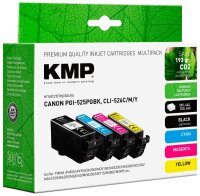 KMP  schwarz, cyan, magenta, gelb Druckerpatronen...