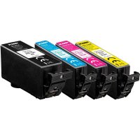KMP  schwarz, cyan, magenta, gelb Druckerpatronen kompatibel zu Canon PGI525PGBK, CLI526C/M/Y, 4er-Set