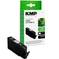 KMP  schwarz Druckerpatrone kompatibel zu Canon CLI-551...