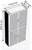 PAPERFLOW easyOffice Rollladenschrank 62120ST ohne...