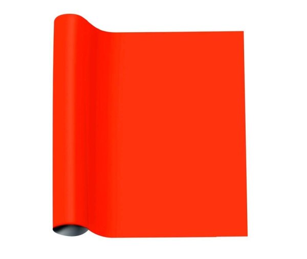 plottiX PremiumFlock Bügelfolie orange Flock-Folie 32,0 x 50,0 cm,  1 Rolle